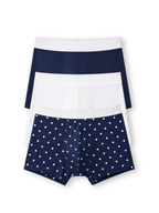 Men Printed Boxershort (Pack of 3) Navy Dots