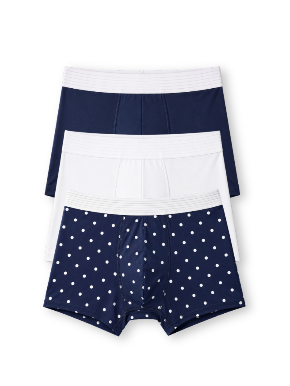 Men Printed Boxershort (Pack of 3) Navy Dots