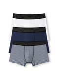 Men Printed Boxershort (Pack of 3) Navy Stripes