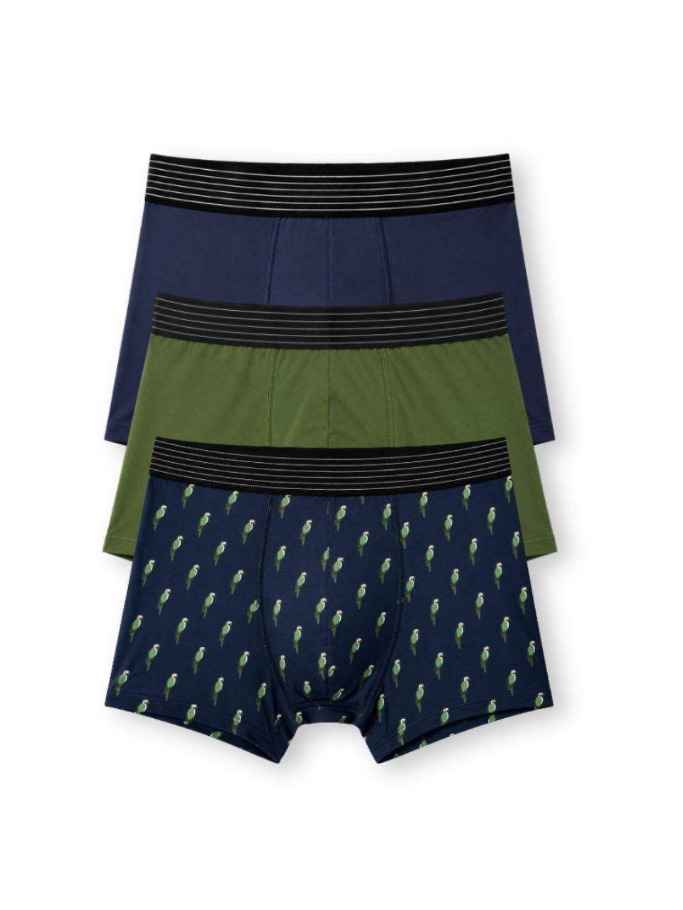 Men Printed Boxershort (Pack of 3) Parrot Print