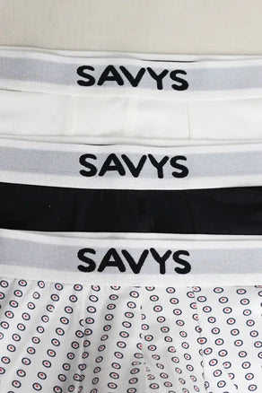 Printed Boxershort (Pack of 3) - Navy Orbits